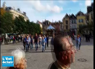 Flash mob des aînés à l'occasion de la semaine bleue