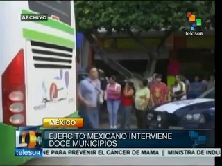 Ejército mexicano toma el control de 12 municipios de Guerrero