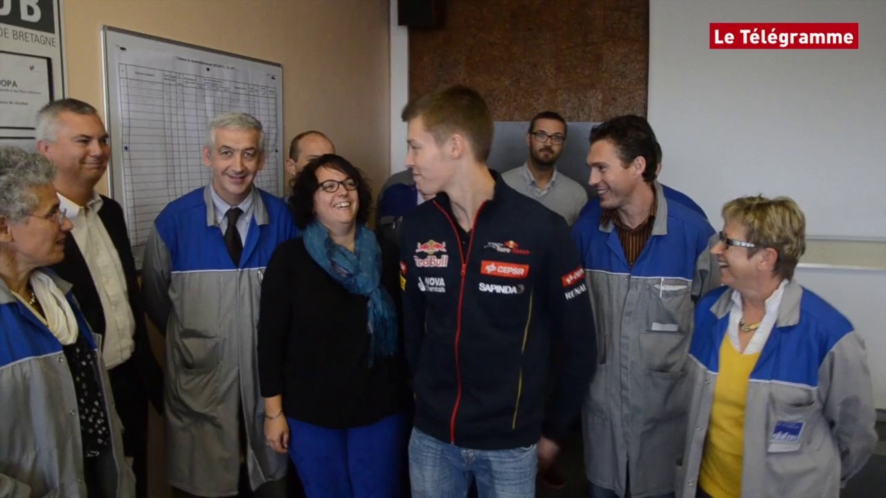 Caudan (56). Un pilote de Formule 1 à la Fonderie de Bretagne