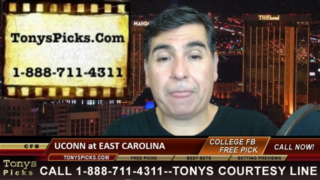 East Carolina Pirates vs. Connecticut Huskies Free Pick Prediction NCAA College Football Updated Odds Preview 10-23-2014