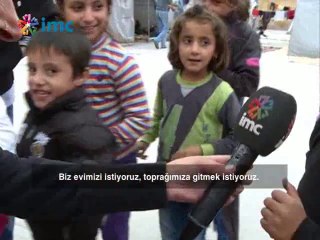 İMC TV kamptaki Rojavalı çocuklarla konuştu