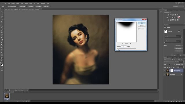Tutorial photoshop CS6- Nuevo Desenfoque Gausiano Selectivo - Field blur