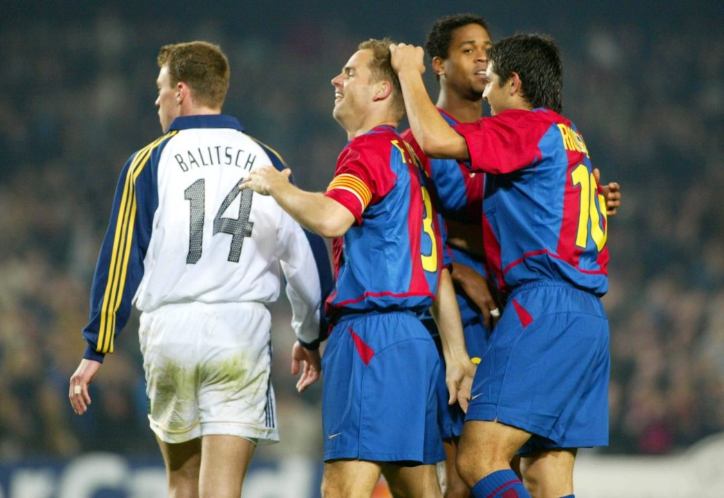 Frank de Boer goals with FC Barcelona
