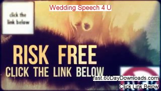 Wedding Speech 4 U 2014 (my review instant access)
