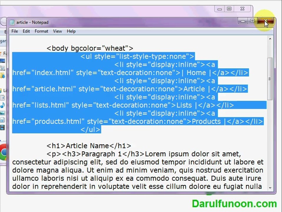 20 Template Webpage - Beginner's Web Designing (Urdu)
