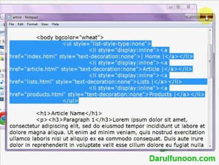 20 Template Webpage - Beginner's Web Designing (Urdu)