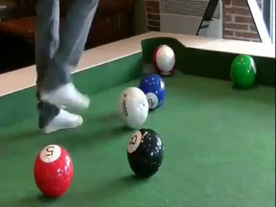 Une partie de FOOT-BILLARD _