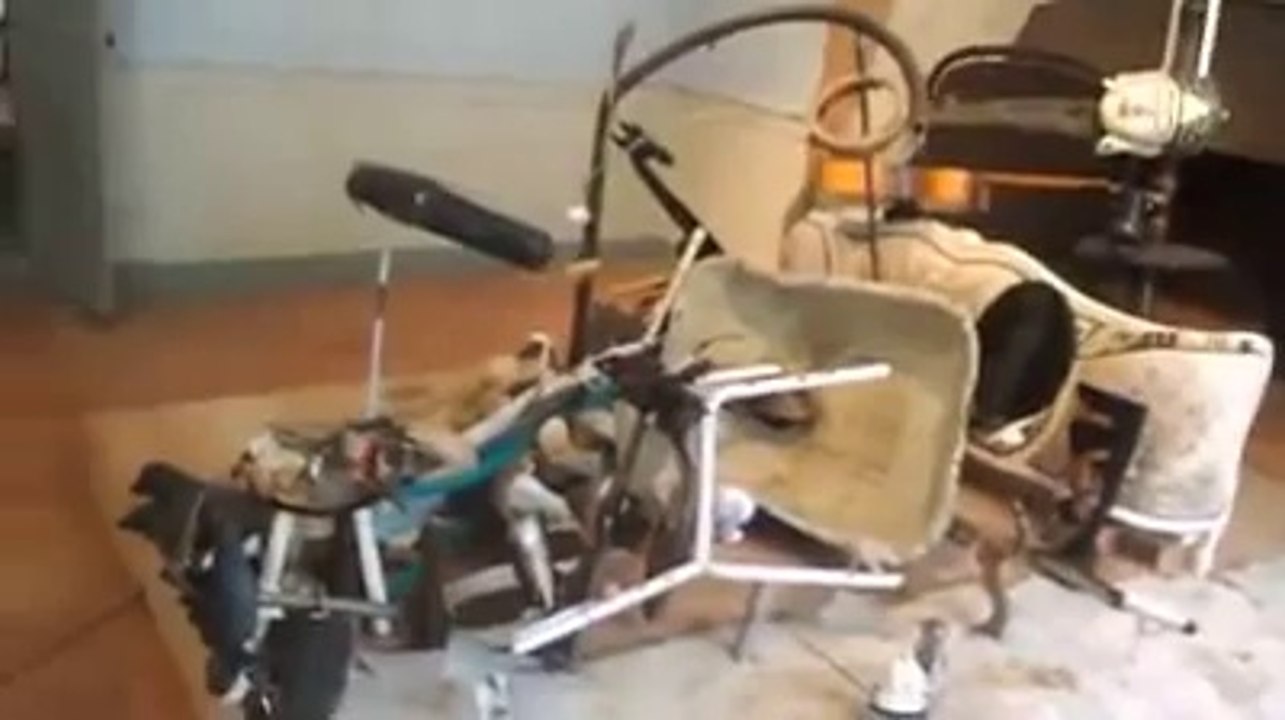 Un portrait fait à partir d'ordures