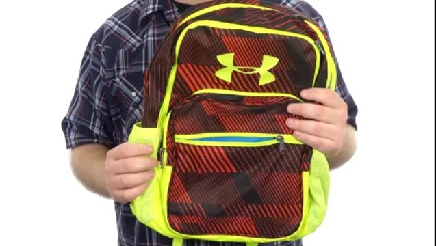 Under Armour UA Boy's Backpack (Big Kid) High-Vis Yellow/Graphite/Volcano - Robecart.com Free Shipping BOTH Ways