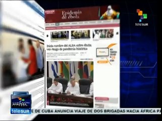 Analiza prensa digital cumbre del ALBA sobre el ébola