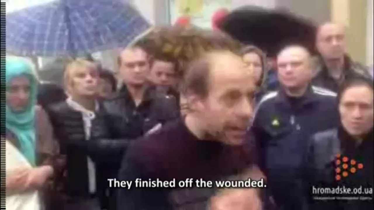 オデッサ水晶の夜:Очевидец Одесса 02 05 2014 Odessa Ukraine eyewitness of the slaughter (Low)