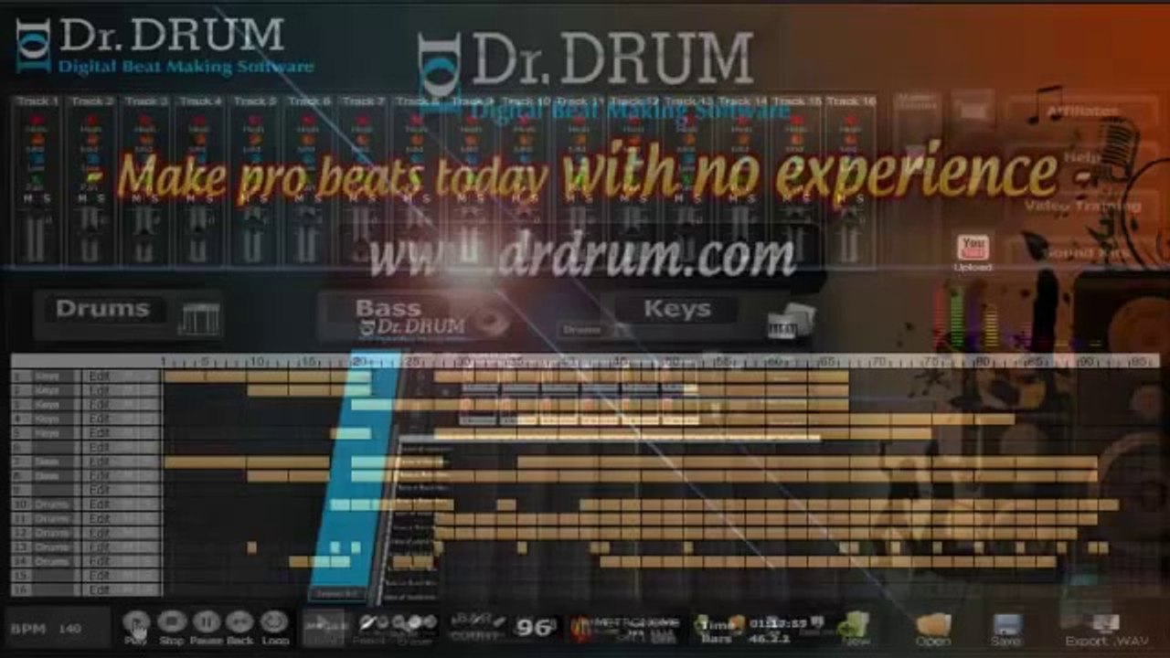Dr Drum - Make Beats Software - Professional Results