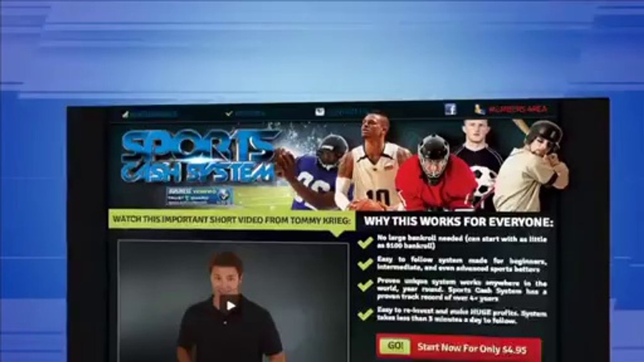 Sports Cash System NFL Football (start now for only 4.95$)