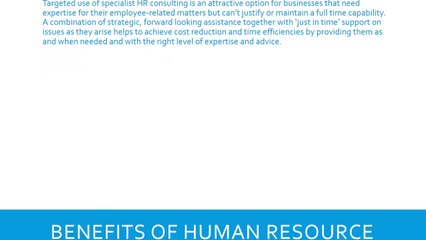 Human Resource Management by HBA Consulting