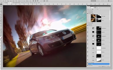 Making of VW Golf Retouching, by Harniman amateur photographer