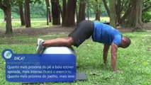 Barriga tanquinho  abdominais com bola suíça