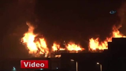 Halkalı Gümrüğü'nde Yangın!