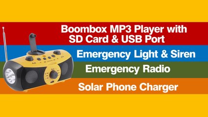 Creative Christmas Gift Idea: Boombox MP3 Player and Emergency Radio