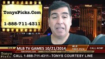 MLB World Series Free Pick Prediction Betting Odds Preview 10-21-2014