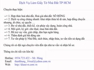 Hợp Thức Hóa Giấy Tờ Nhà Đất Quận Bình Tân