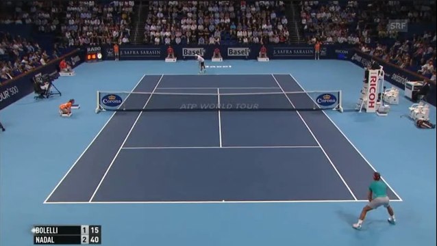 2014 Swiss Indoors Basel R1 Rafael Nadal vs. Simone Bolelli - Highlights