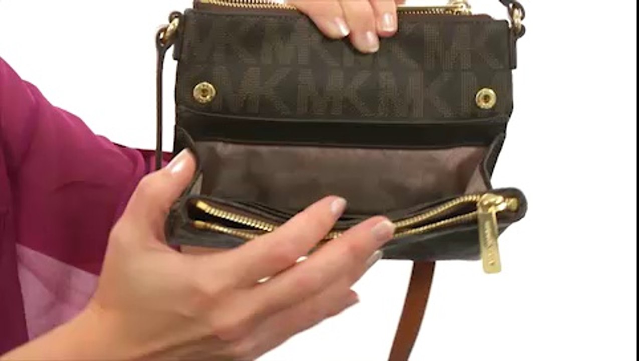 MICHAEL Michael Kors Fulton Large Crossbody Brown - Robecart.com Free Shipping BOTH Ways