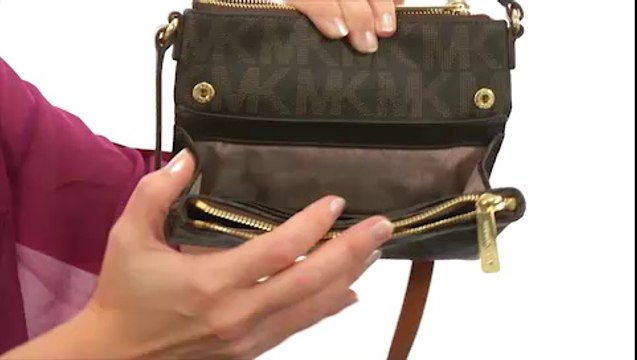 MICHAEL Michael Kors Fulton Large Crossbody Brown - Robecart.com Free Shipping BOTH Ways