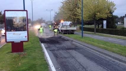 Travaux route de Caen