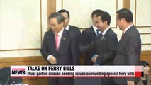 Rival parties discuss pending issues surrounding special ferry bills