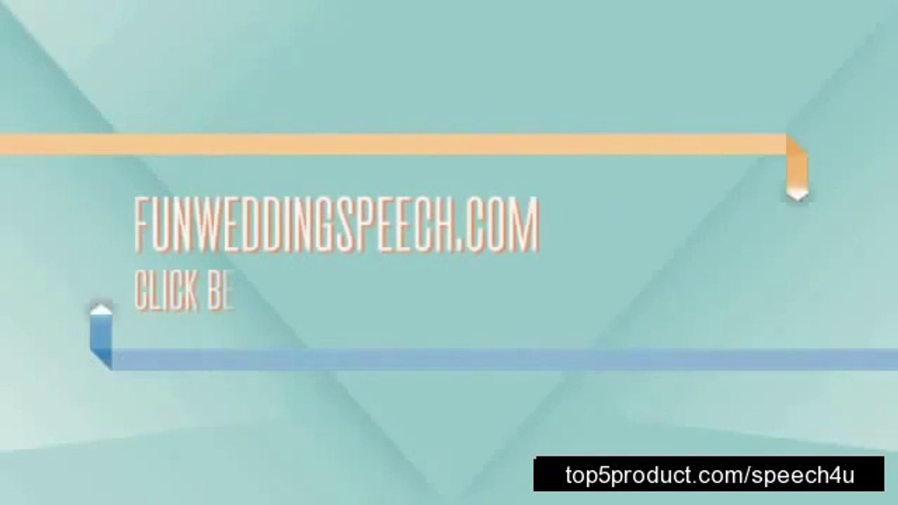 Wedding Speech 4 U Review, I Reveal the Truth of this product.