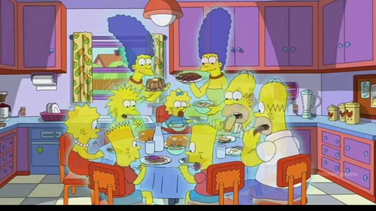Les Simpson dessinés avec différents styles