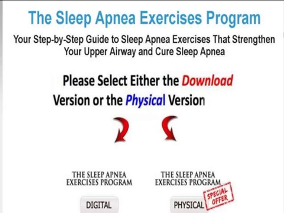 Sleep Apnea Exercise Program