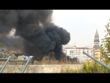 Napoli - Incendio al Parco della Marinella -live- (20.10.14)