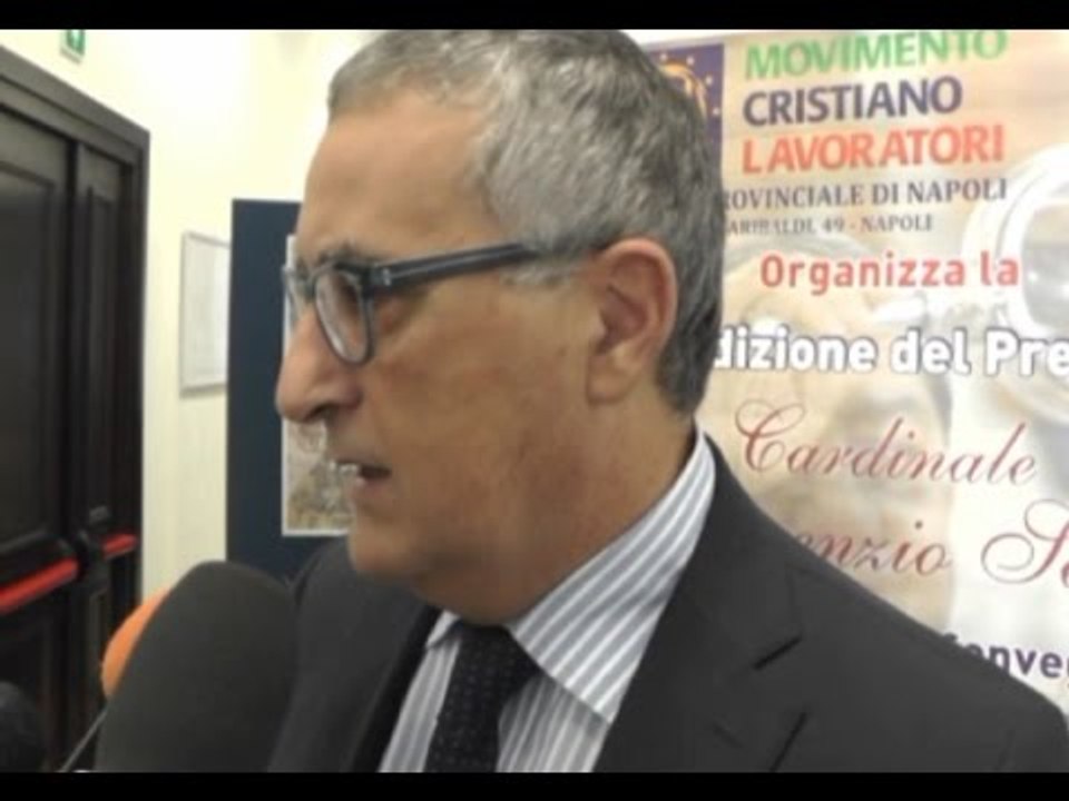 Napoli - Premio Sepe, il cardinale assegna riconoscimento a Franco Roberti -2- (18.10.14)