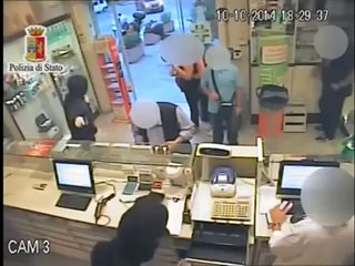 Palermo - La rapina in una farmacia (20.10.14)