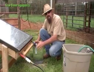 DIY Solar water heater for aquaponics