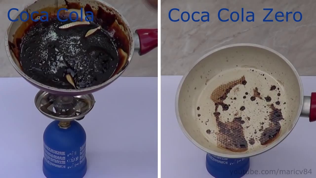 Coca Cola vs Coca Cola Zero - Reste-t-il du sucre après évaporation?