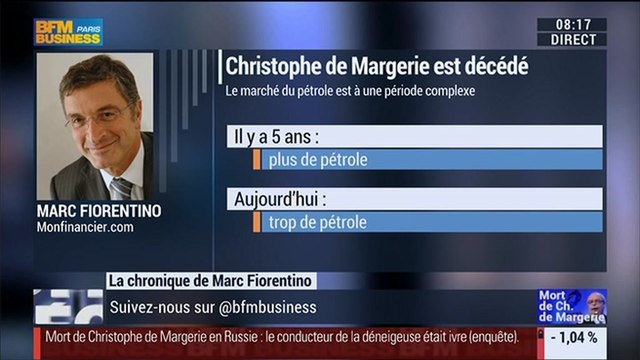 Marc Fiorentino: Marché du pétrole: La disparition de Christophe de Margerie intervient dans une période complexe - 21/10