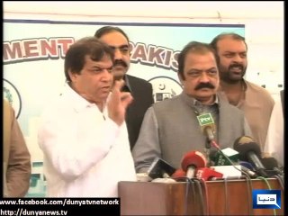 Dunya news-Rana Sanaullah, Hanif Abbasi lashes at Imran Khan