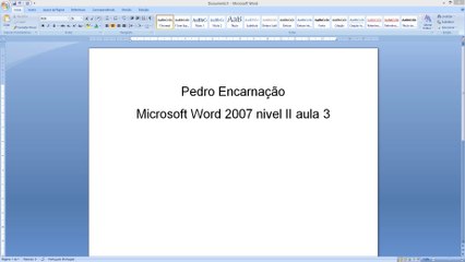 Microsoft Word 2007 Nivel II 3ª aula