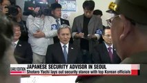 Top Japanese security official arrives in Seoul for talks with gov't officials