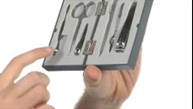 Kenneth Cole Reaction 6-Piece Manicure Set Brushed Stainless Steel - Robecart.com Free Shipping BOTH Ways