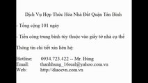 Dịch Vụ Hợp Thức Hóa Nhà Đất Quận Tân Bình