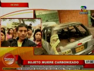 Hombre muere calcinado en su auto en SMP