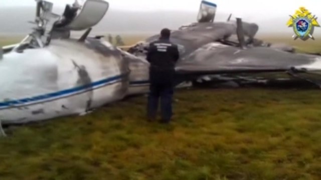 Russian investigators probe wreckage of French oil executive's plane