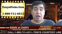 Kansas City Chiefs vs. St Louis Rams Free Pick Prediction NFL Pro Football Updated Odds Preview 10-26-2014