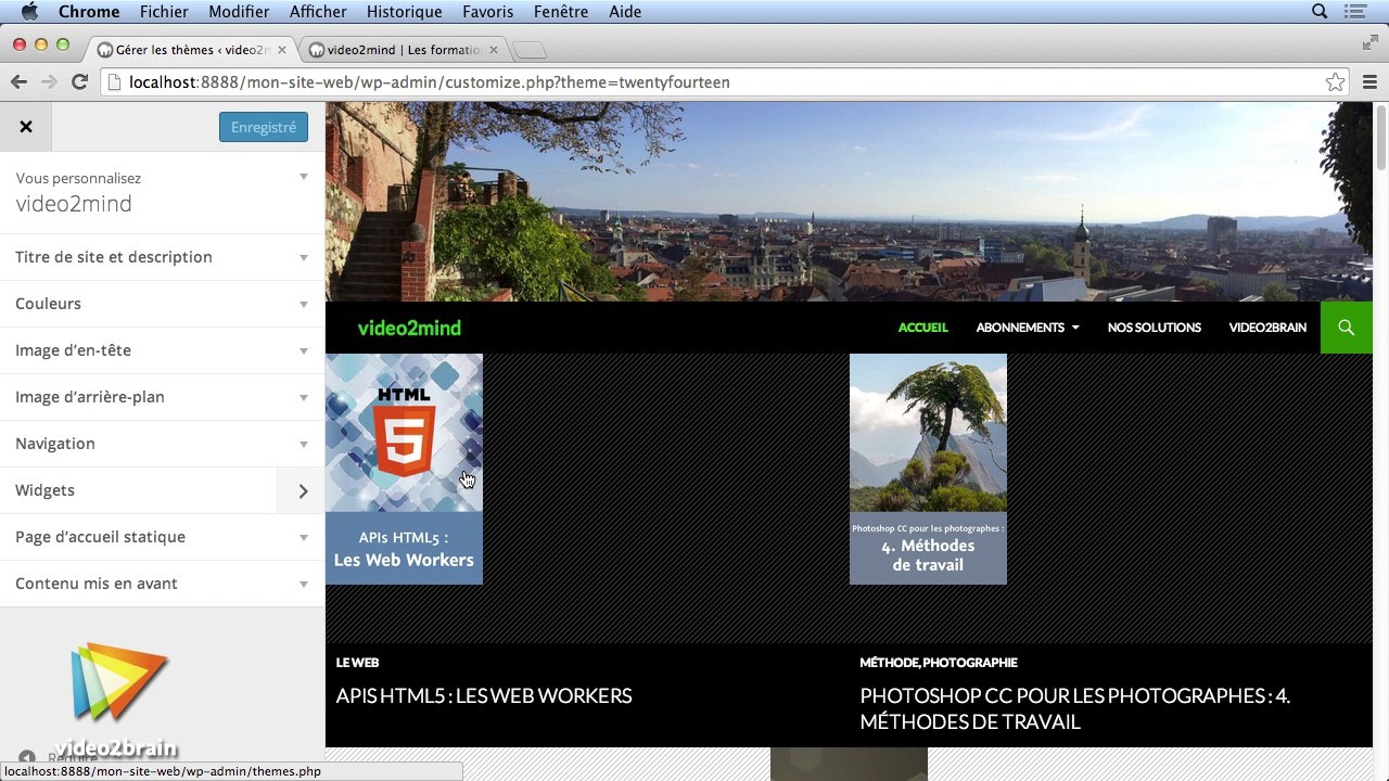 WordPress 4.0 : Le thème Twenty Fourteen : trailer | video2brain.com