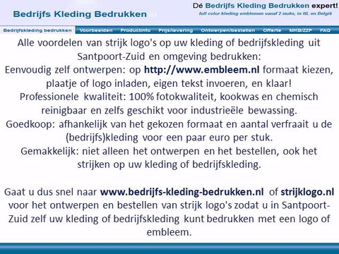 Kleding bedrijfskleding bedrukken Santpoort-Zuid