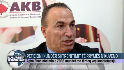 PETICIONI KUNDËR SHTRENJTIMIT TË RRYMËS N’KUVEND