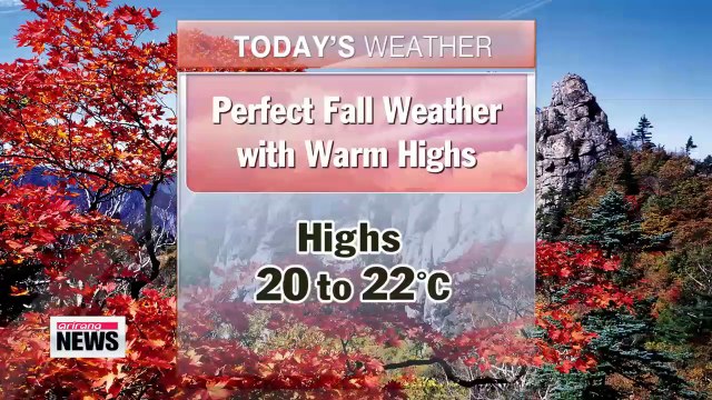 Sunny weather continues through the weekend